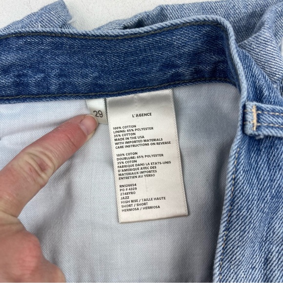 L'AGENCE's high-rise Jazz denim shorts - Picture 9 of 9